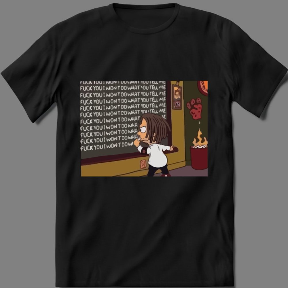 KILLING IN THE NAME RAGE CARTOON SPRINGFIELD PARODY SHIRT